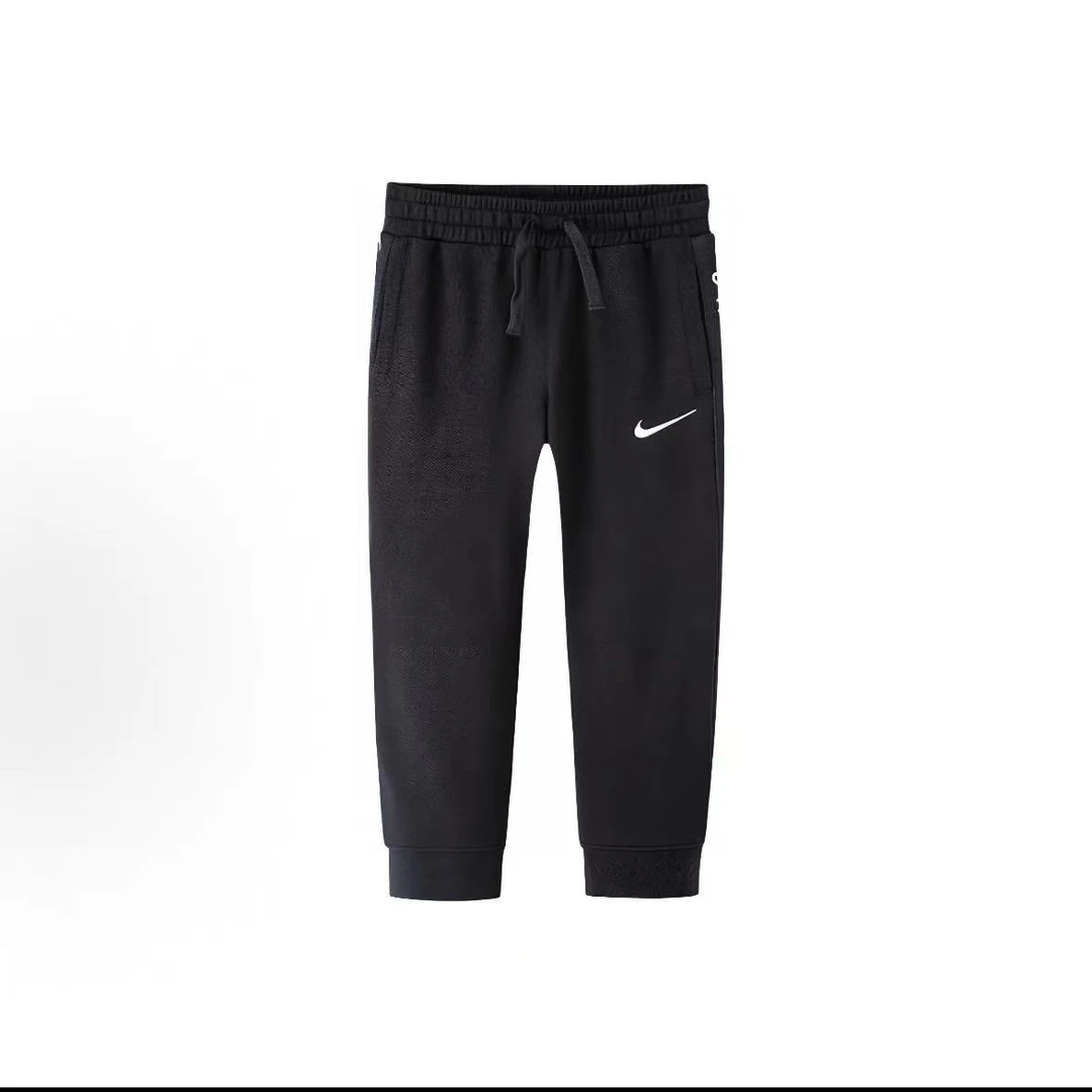 NIKE/耐克简约舒适百搭针织运动裤 正黑色儿童款 DJ3971-010