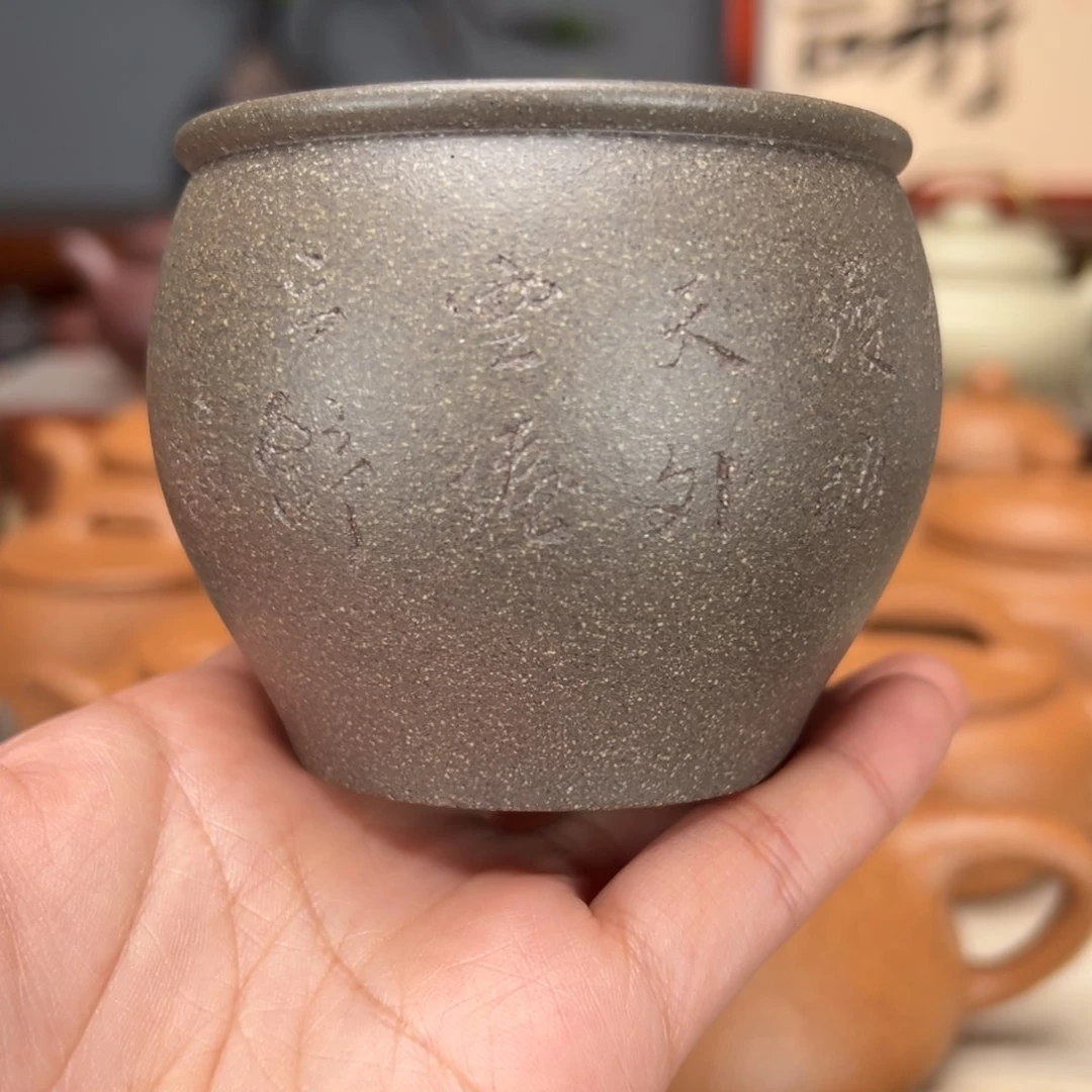 紫砂茶壶东蟹壳青的200