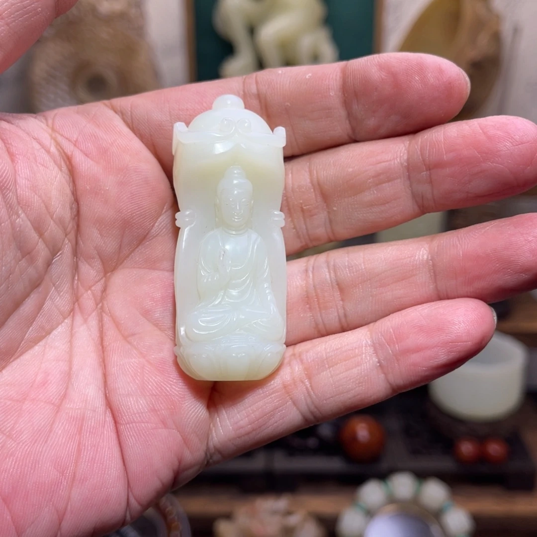 今***家和田玉未镶嵌挂件