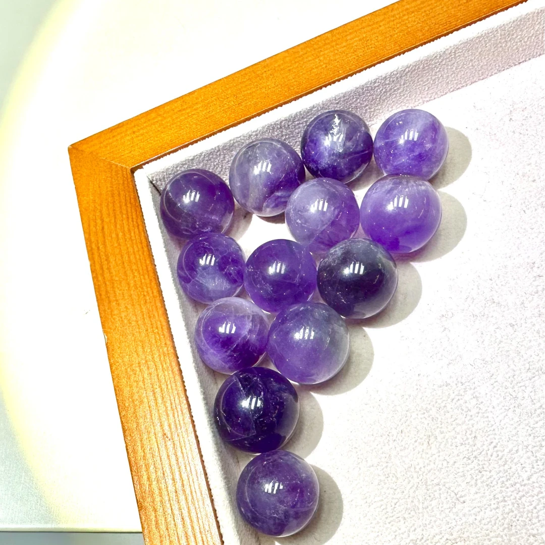 天然紫水晶球20mm左右 无孔【多样性发其一】D44