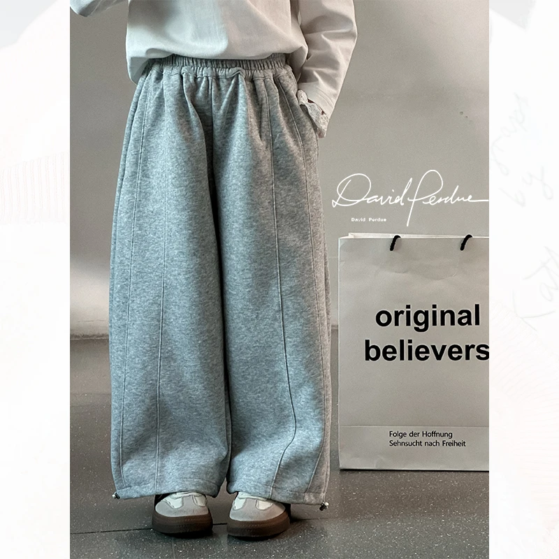 女童裤子2025春季新款韩版直筒裤儿童洋气休闲裤中大童百搭运动裤