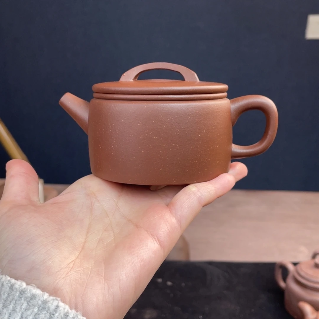 茶壶紫砂全手工底槽清汉瓦200cc