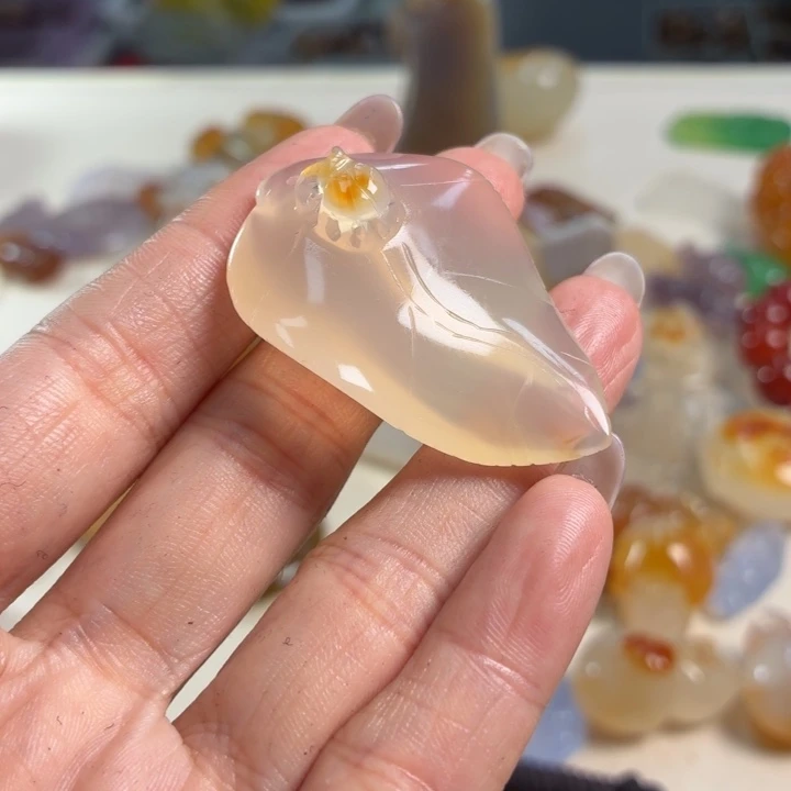 玛瑙/玉髓未镶嵌吊坠(不含链)