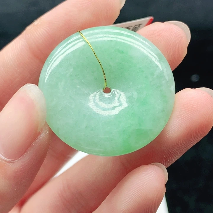 翡翠未镶嵌挂件天然翡翠七天鉴赏