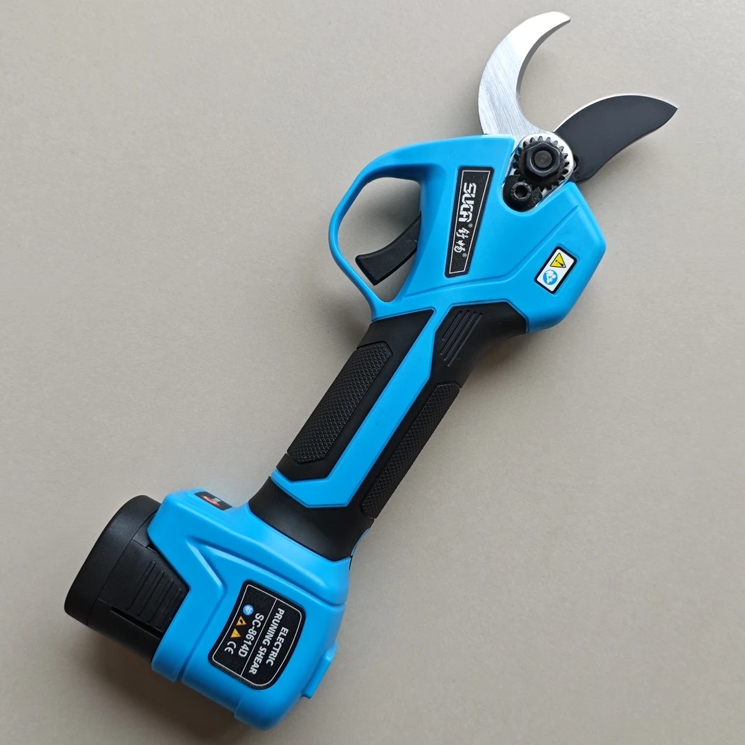 舒畅8614新款电动剪 果树剪子 32剪口葡萄剪 粗枝剪刀 双电池