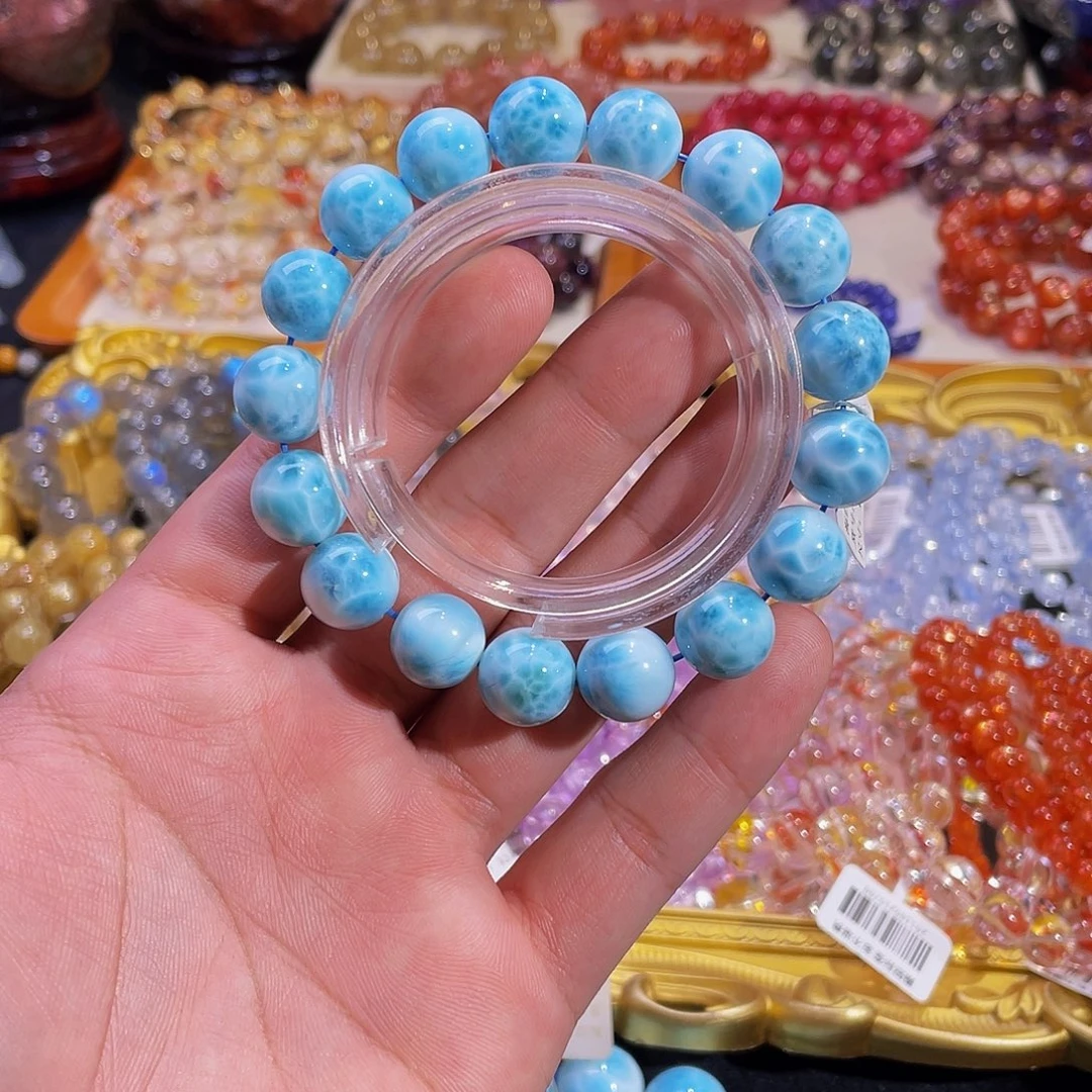 针钠钙石（海纹石）未镶嵌手链海纹石12.5mm