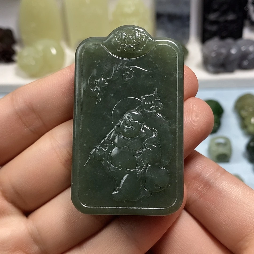 和田玉未镶嵌挂件