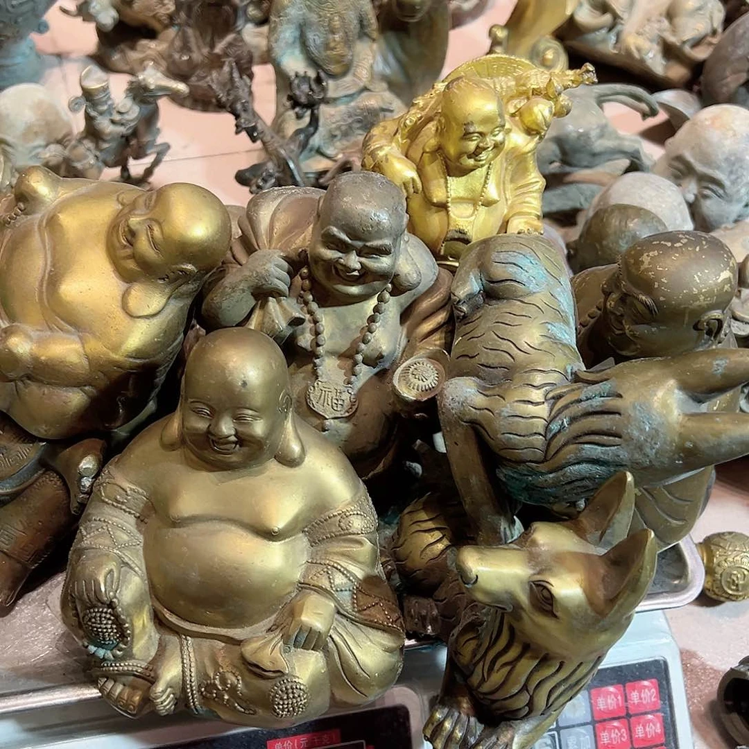 A***华黄铜摆件工艺品，