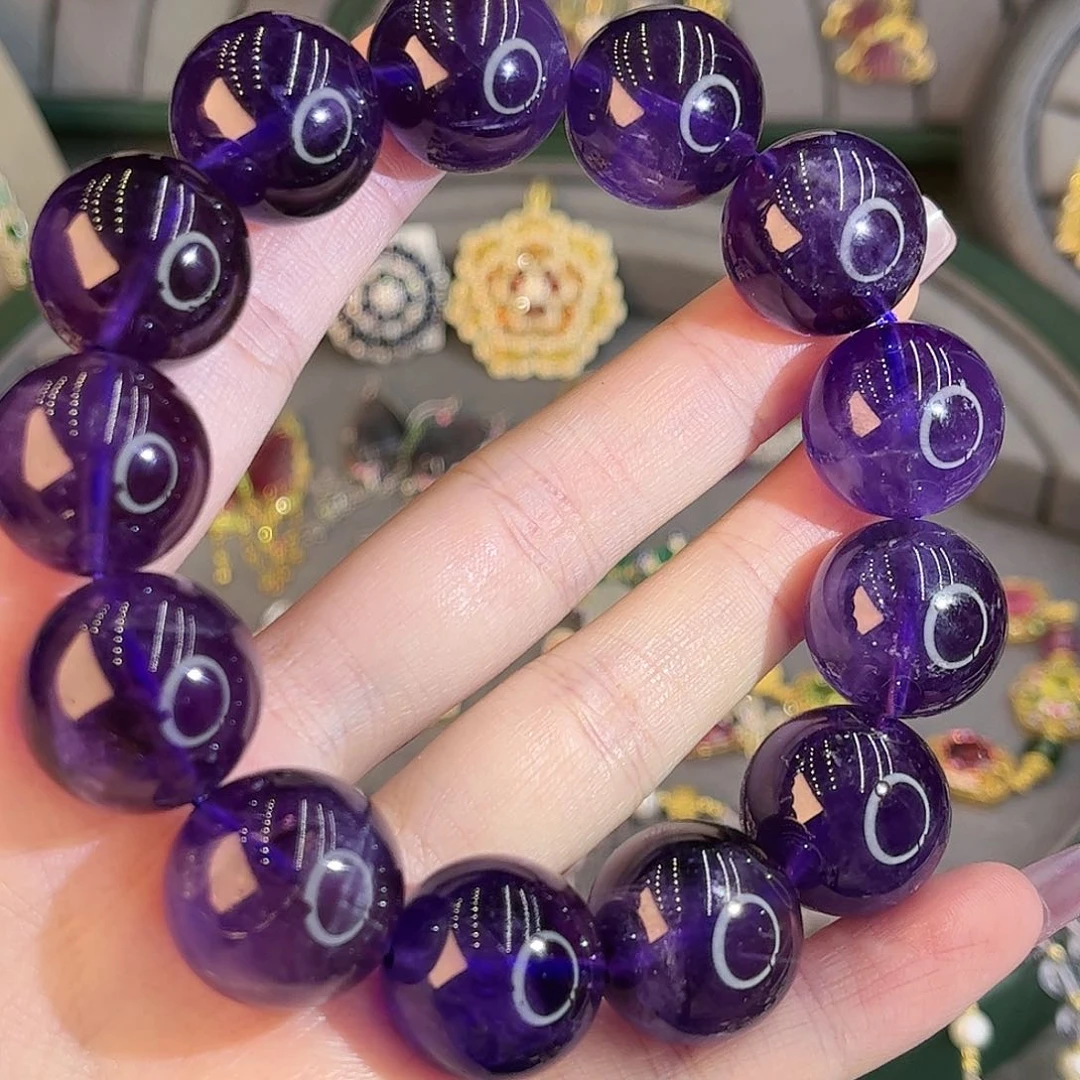 紫晶手串未镶嵌3***岁