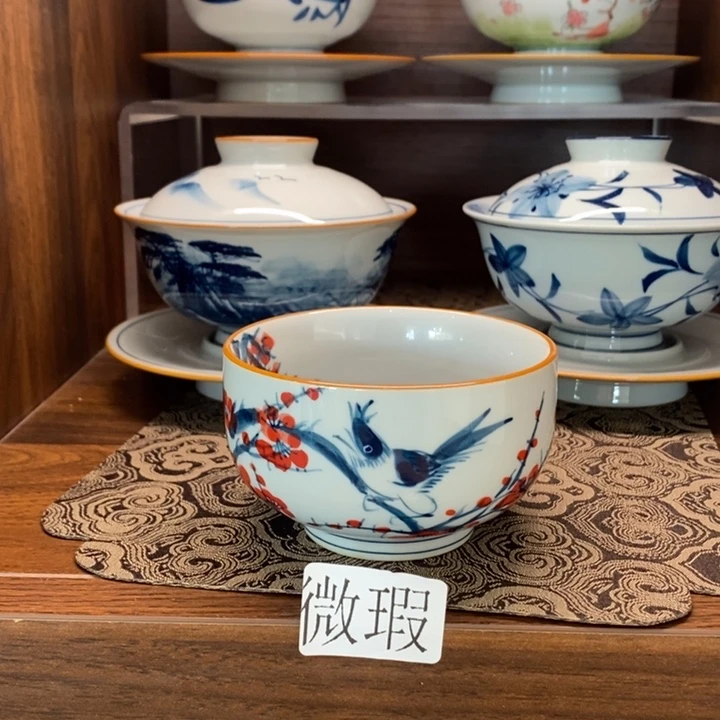 釉下老陶泥手工绘制