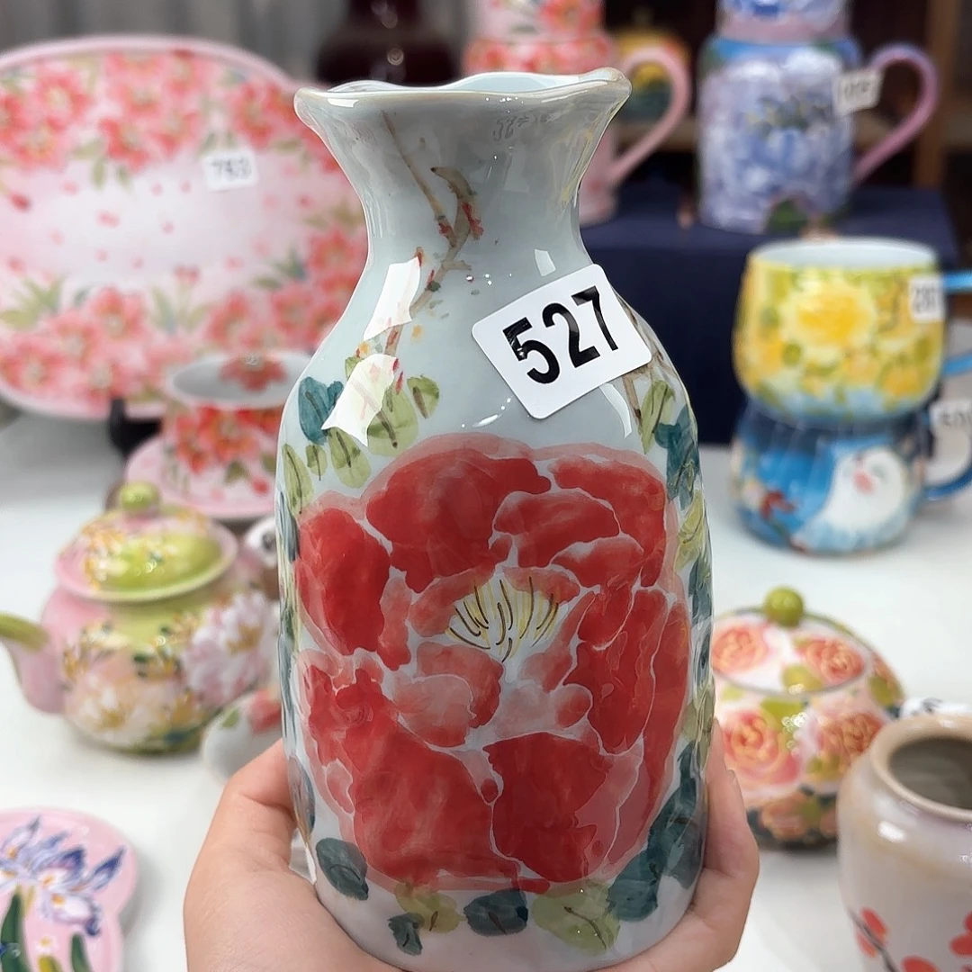 景德镇手绘高温釉下彩陶瓷茶具