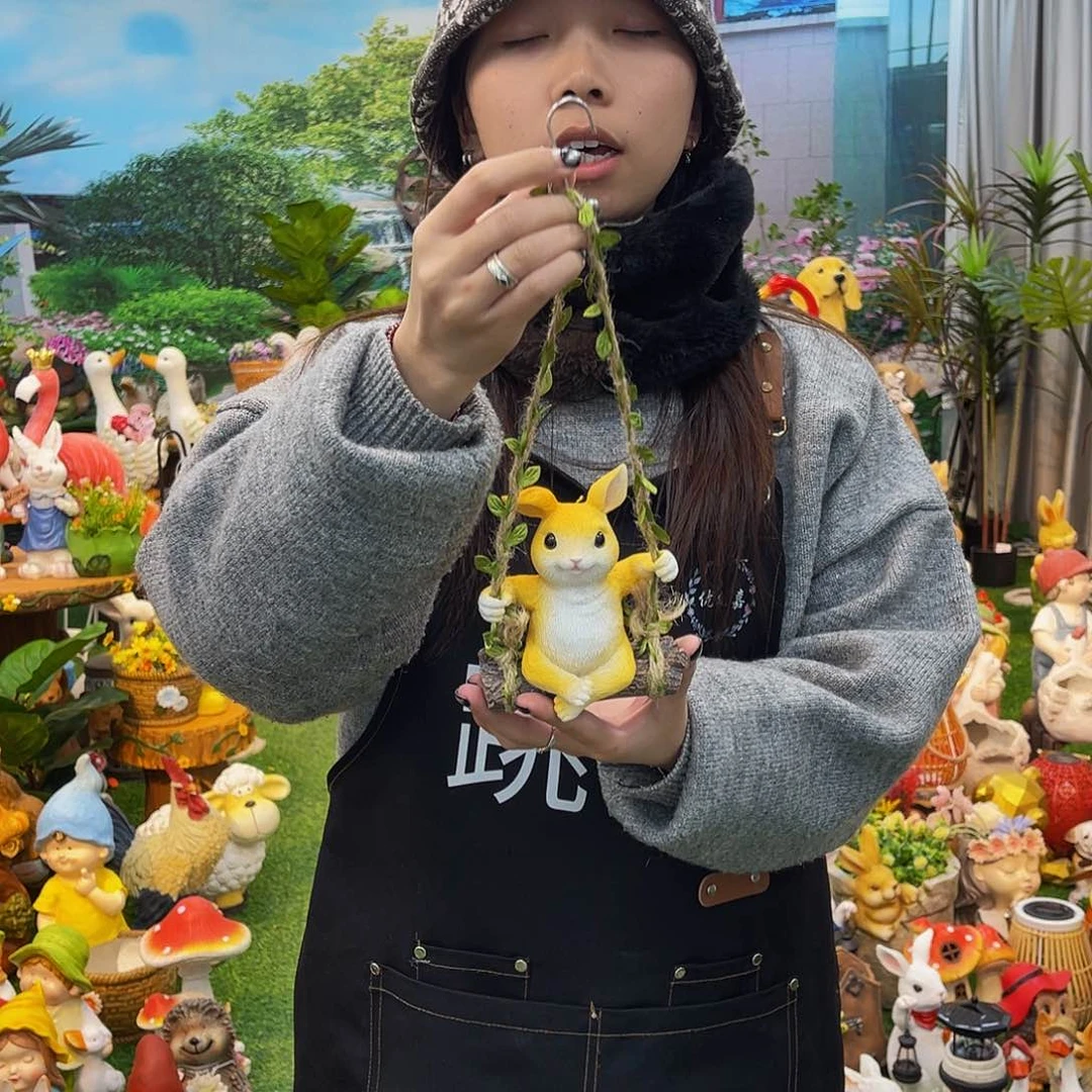 红陶花园庭院摆件&000&