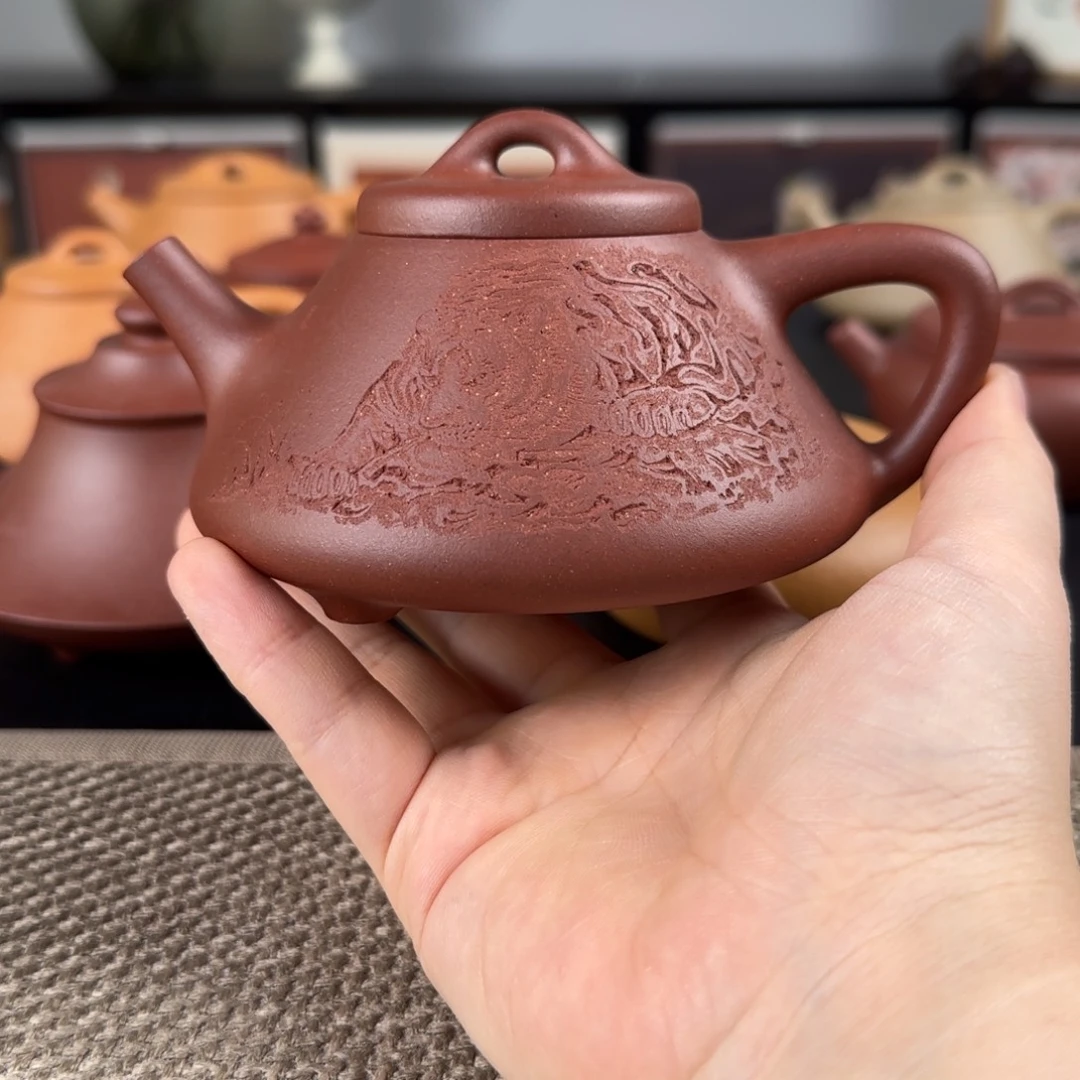 半***事紫砂茶壶微瑕老虎