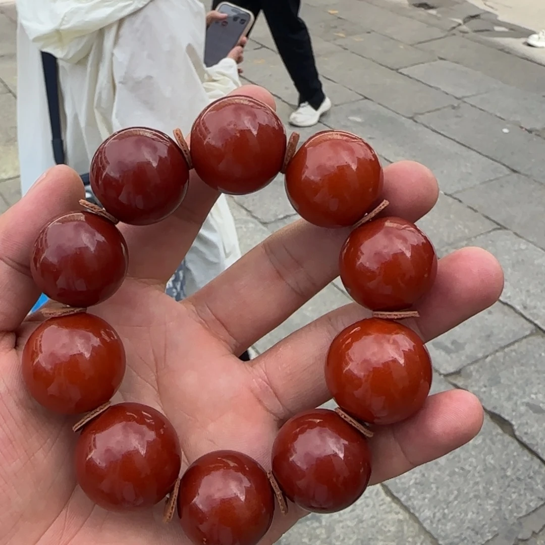 未镶嵌蜜蜡手链蜜蜡