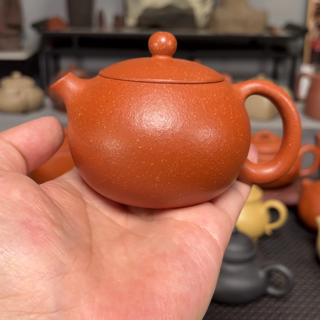 茶壶紫砂紫砂艺术红降坡