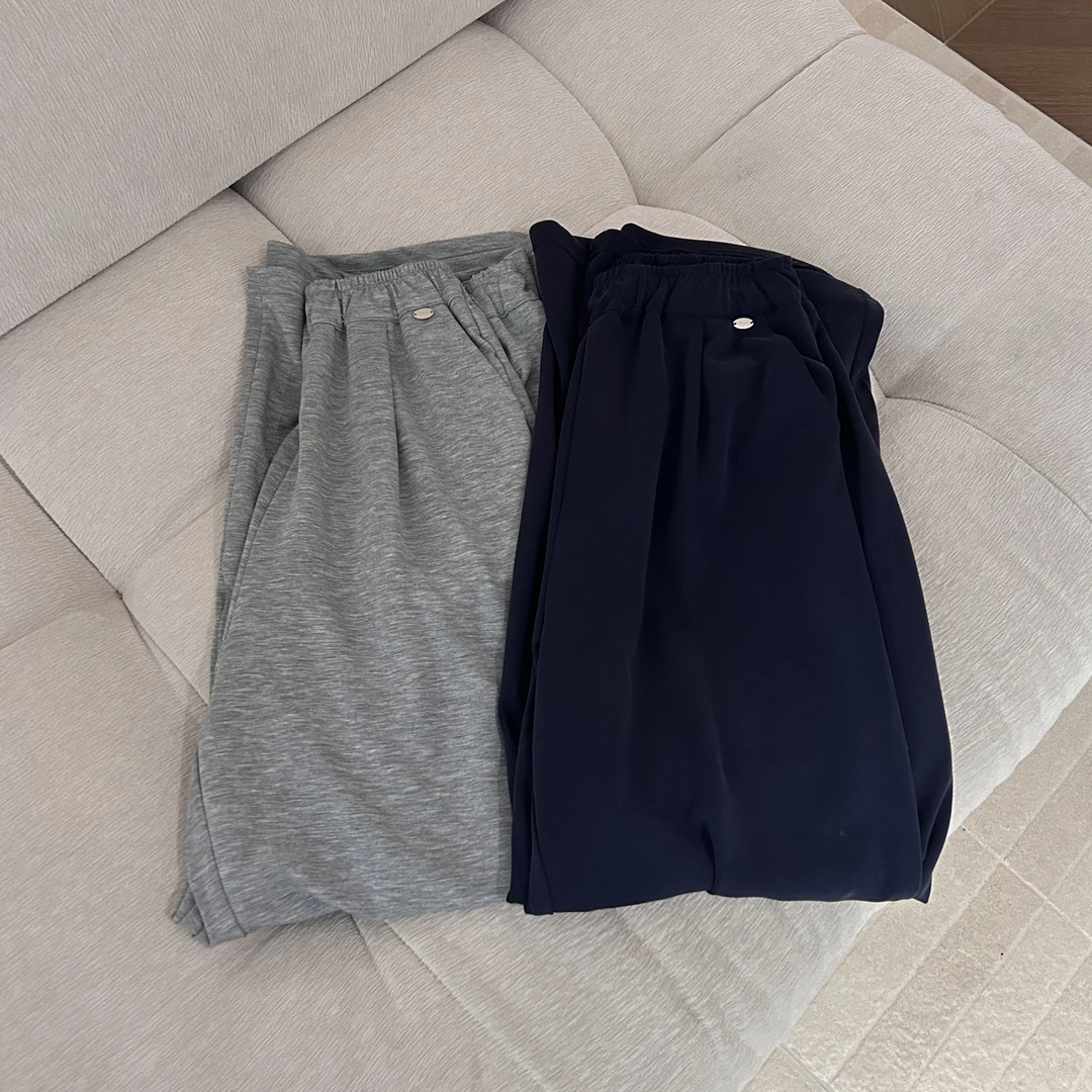 夏季新款铜氨丝垂坠全松紧腰休闲直筒裤6618（裤长103）