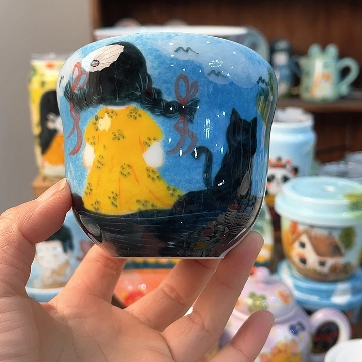 陶景德镇釉下手绘陶瓷