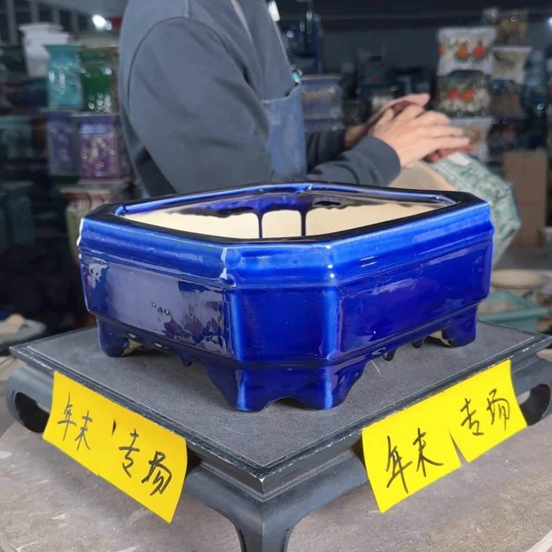 一风堂石湾花盆。高温裂微瑕834