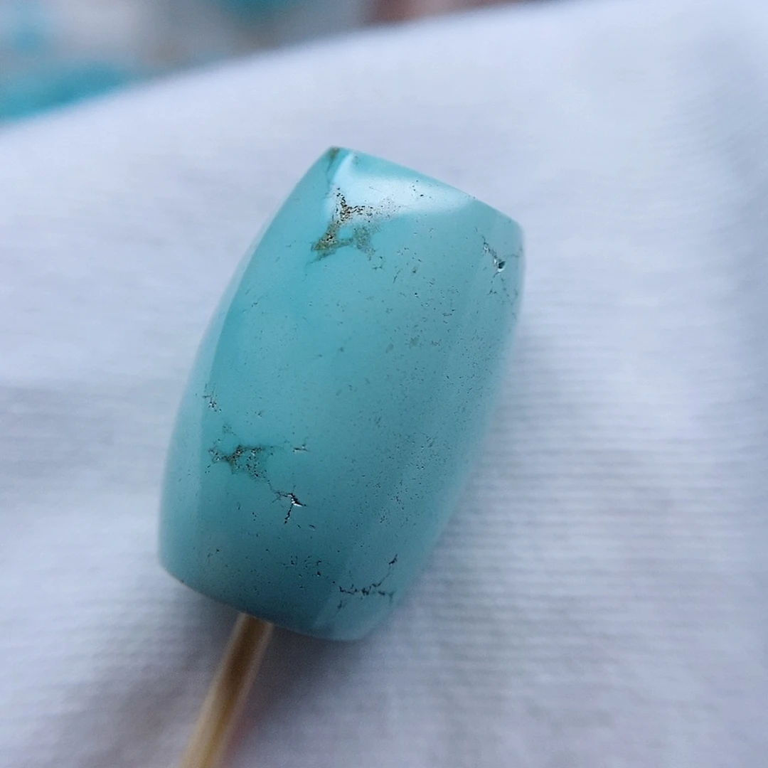 绿松石桶珠20.8/14未镶嵌