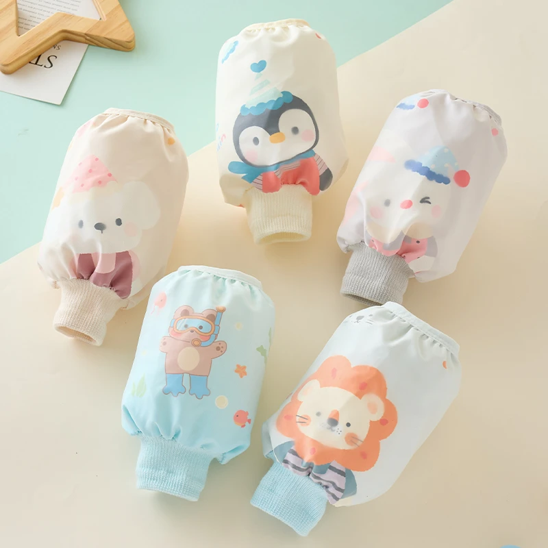 儿童防水袖套男童小女孩防污防脏手袖宝宝可爱护袖秋冬季婴儿套袖