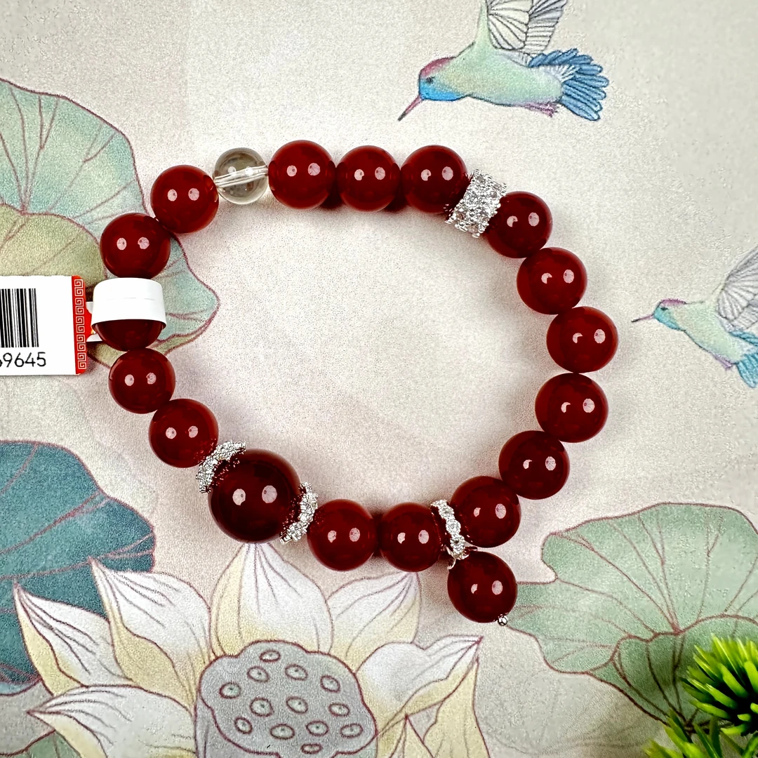 H25玛瑙手链甜美精美时尚气质百搭轻奢小众手串复古优雅