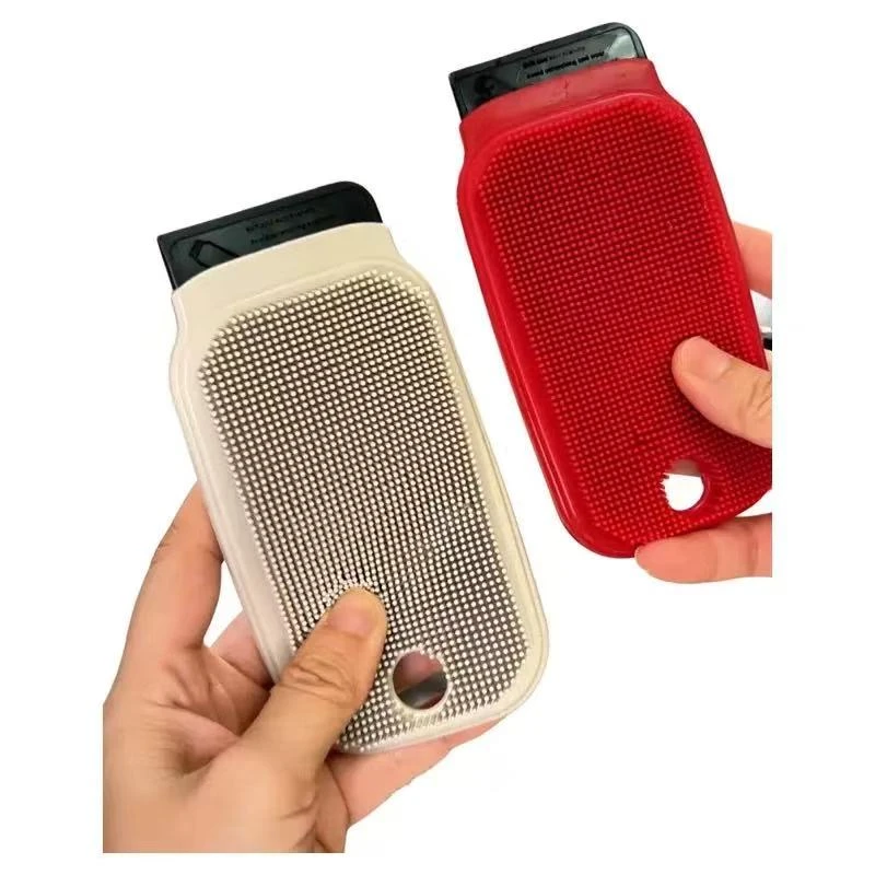 多功能果蔬家用清洗刷厨房盘子清洁刷家用洗刮一体设计硅胶刷