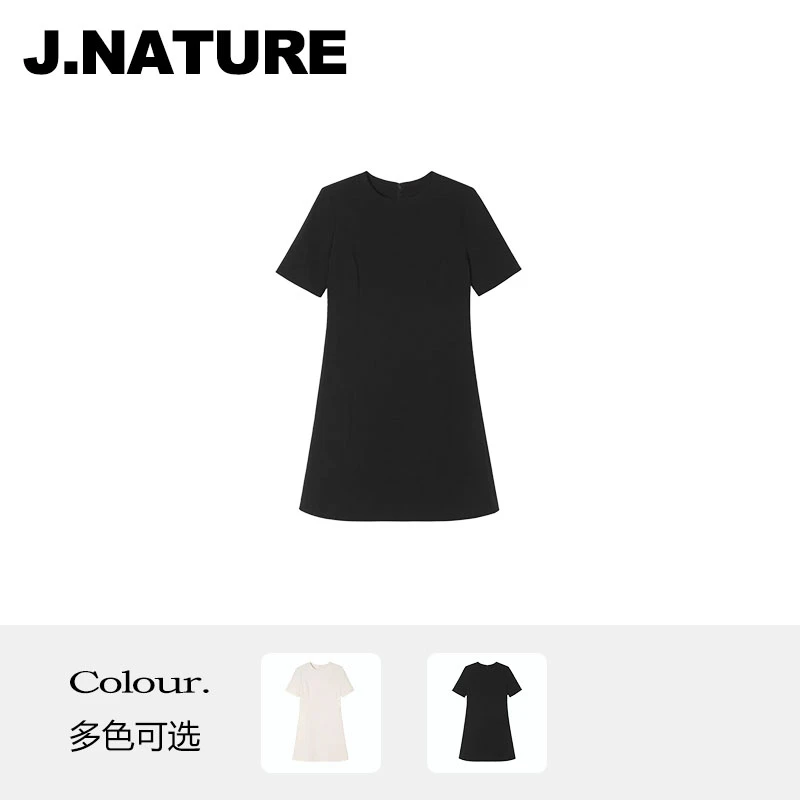 JUST NATURE ｜日本三醋酯「The*ry订单」夏新品法式通勤短袖连衣裙