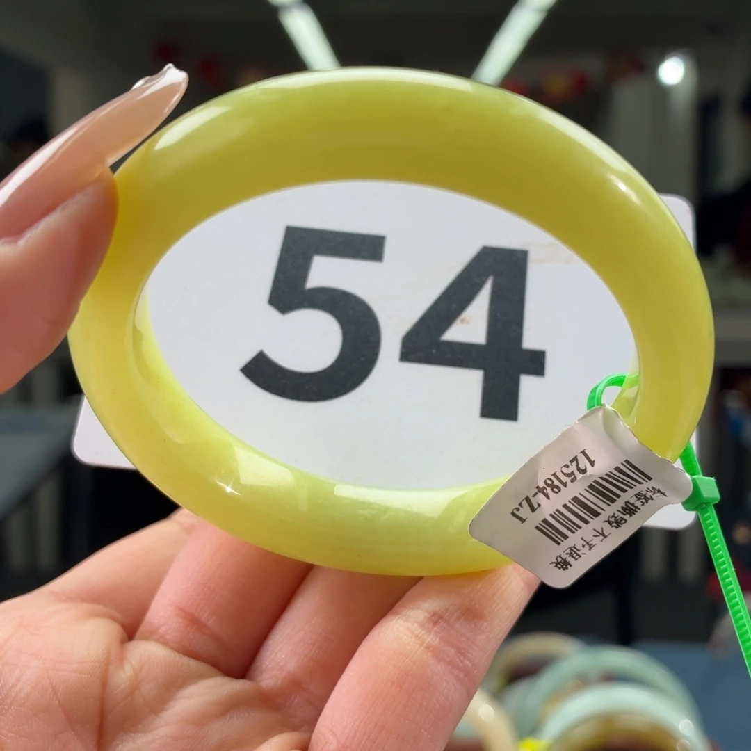 和田玉未镶嵌手镯54 55