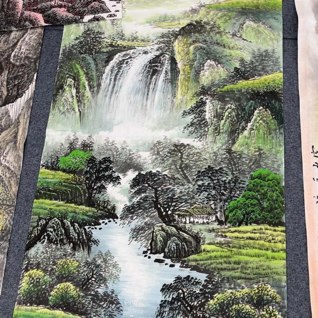 国画宣纸手绘，手工作品