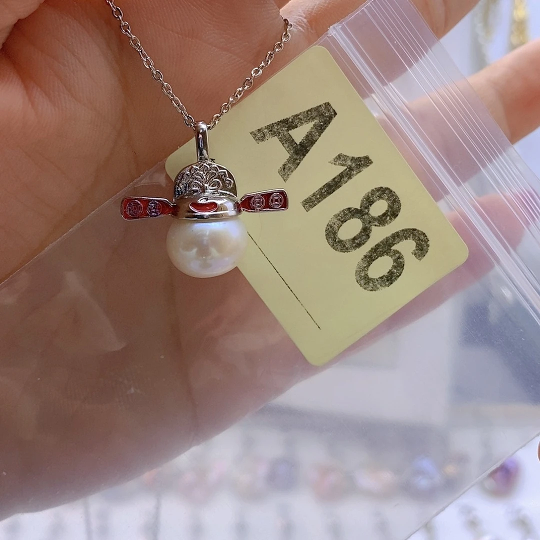 淡水珍珠颈饰银S925镶嵌