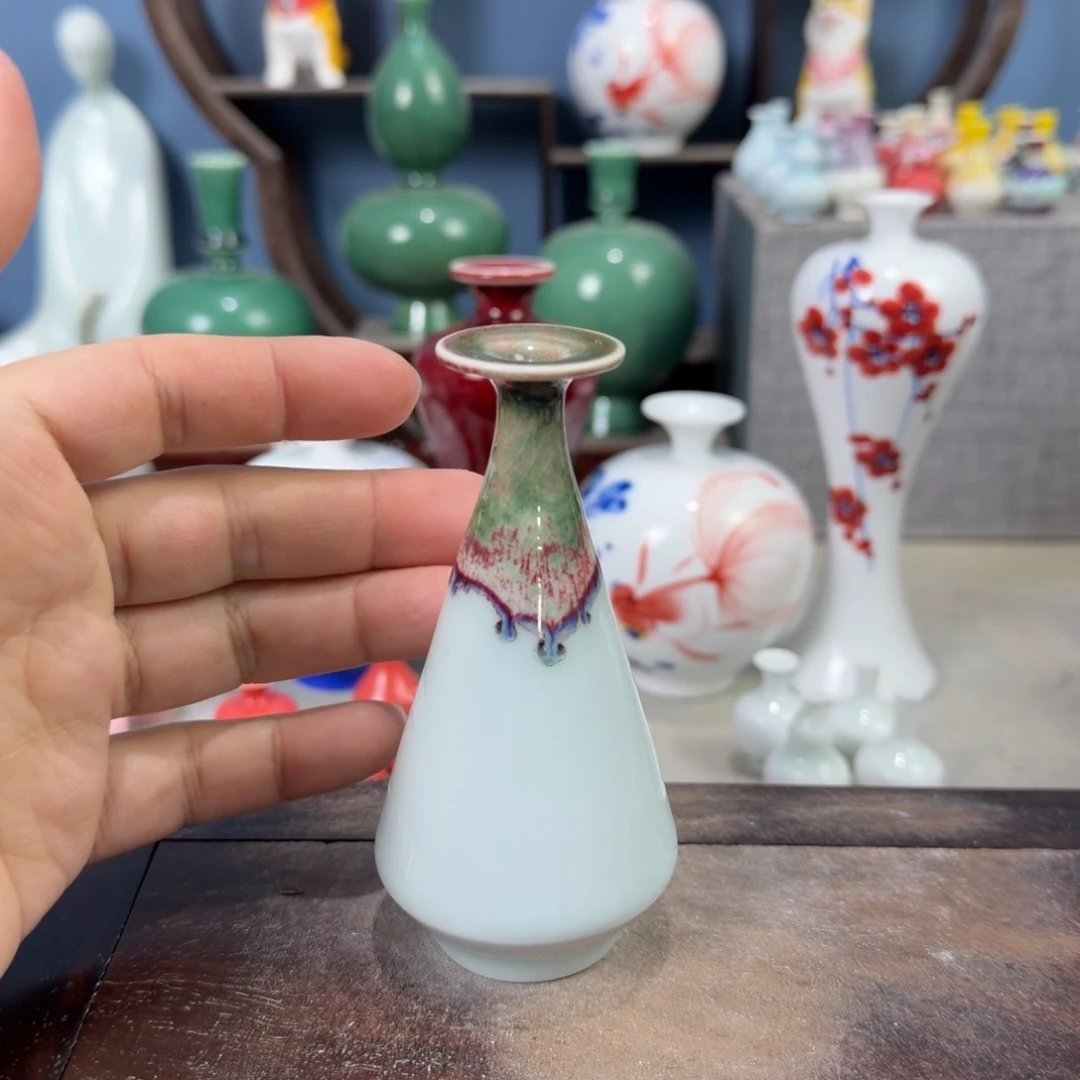 陶瓷手工小花器摆件