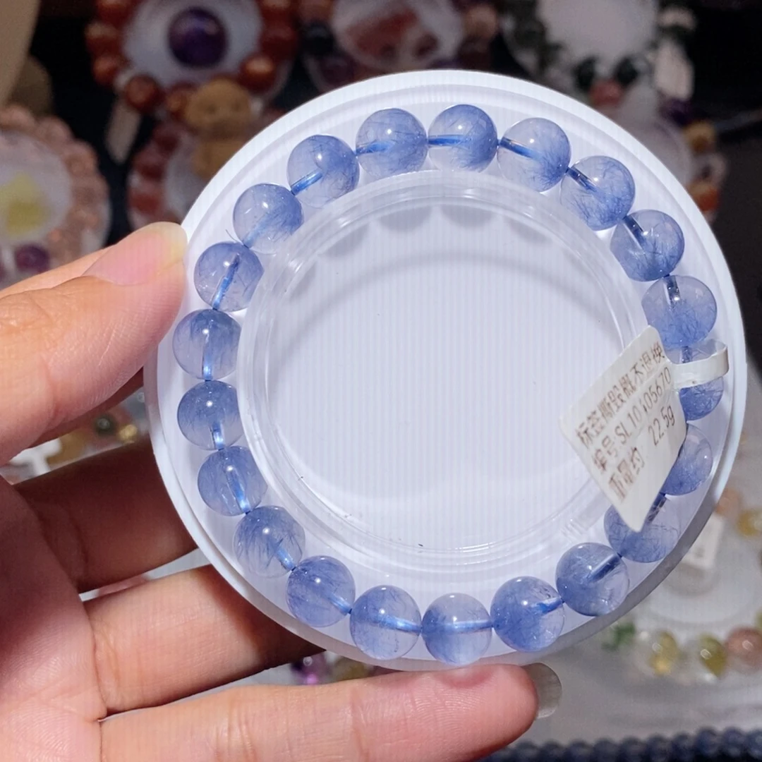 手链水晶未镶嵌蓝发晶手链9.2