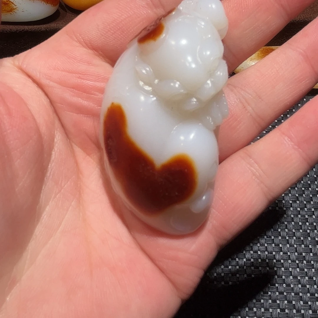 龙***d和田玉未镶嵌把件