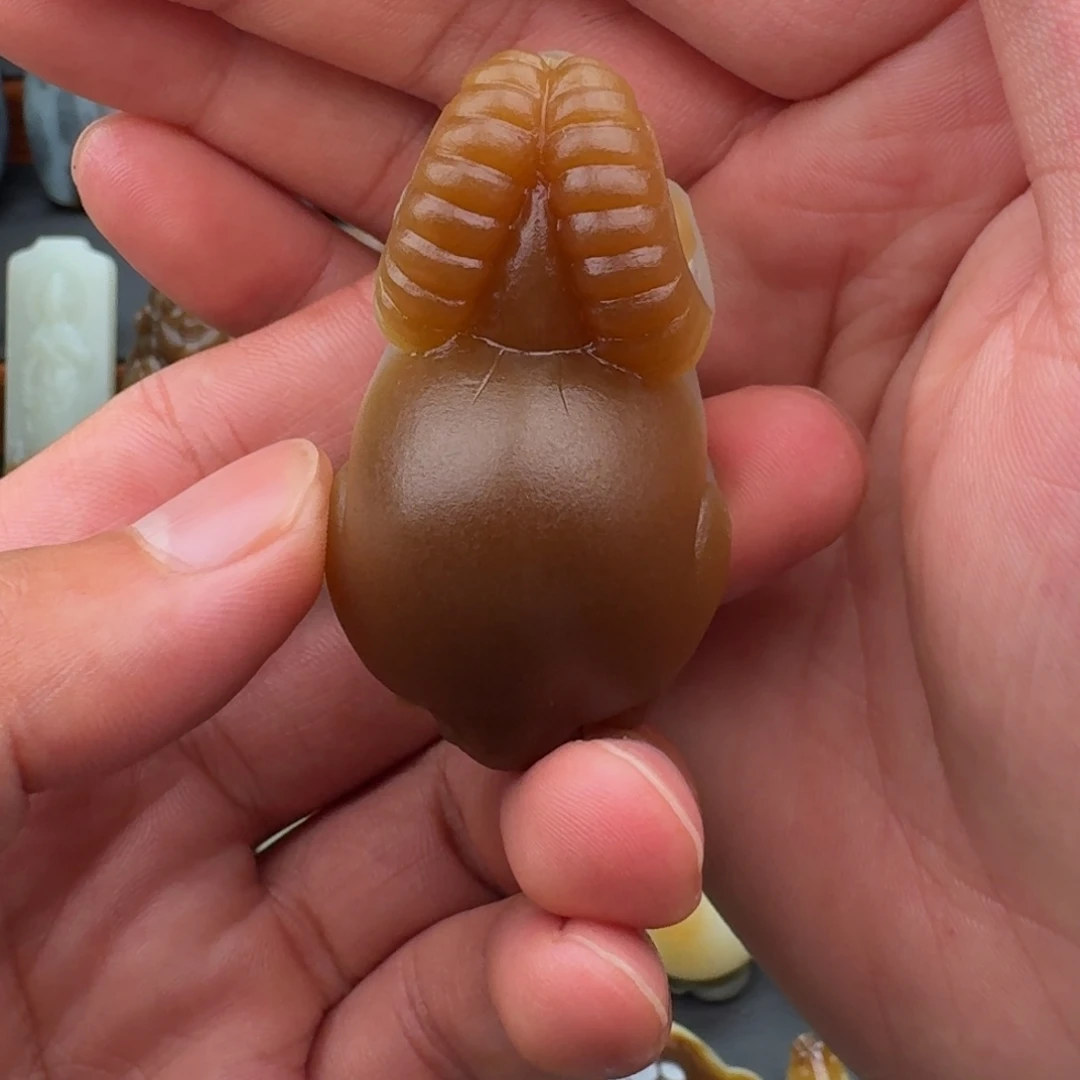 黑***╕和田玉（糖玉）未镶嵌颈饰