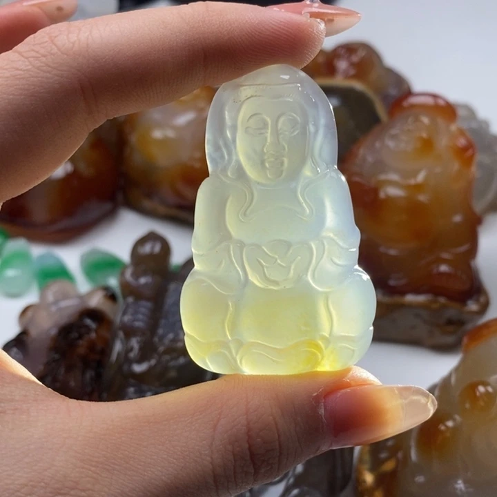 玛瑙/玉髓合金颈饰