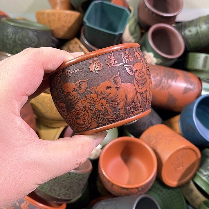 茶杯紫砂全手工紫砂主人杯