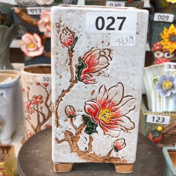 紫砂花盆粗陶材质多肉花盆