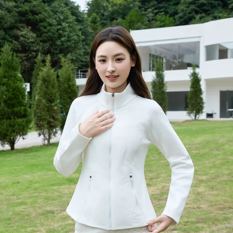 女款白鸭绒羽绒服运动户外休闲防风保暖循环秋冬立领