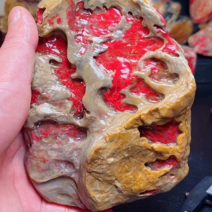 大***狐昌化鸡血石昌化田黄鸡血石