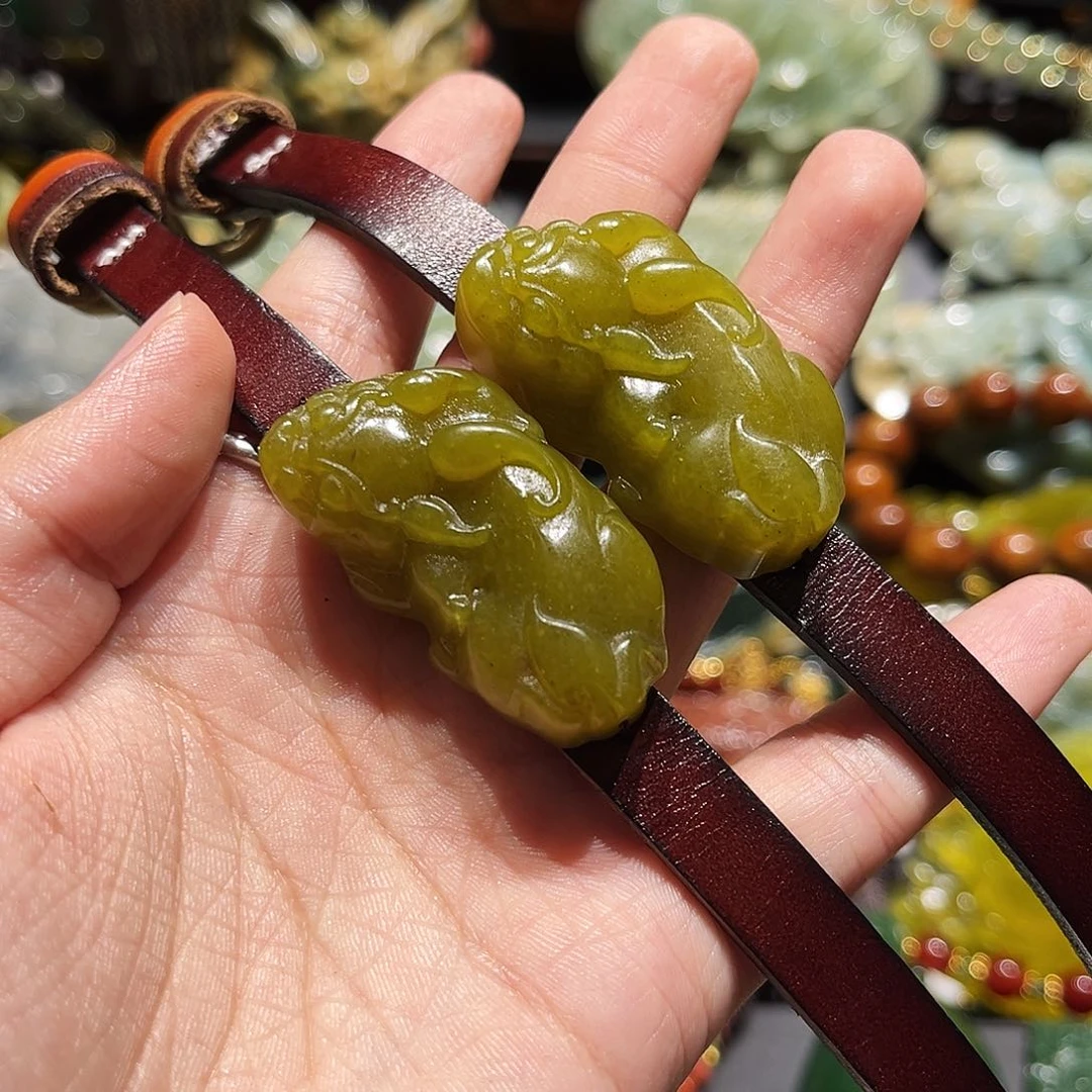 未镶嵌岫玉毛衣链