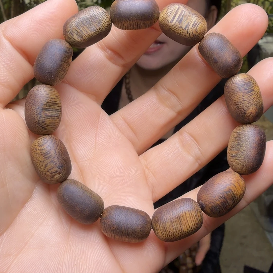 手串沉香虎斑紫奇天然留疤单圈一条1.0mm