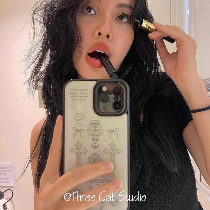 【4988人收藏】韩国ins复古十字台灯玫瑰高级感16/5promax适用苹果1