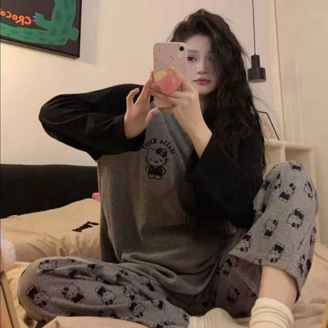 德绒大码睡衣120-260斤男女同款秋冬德绒保暖卡通家居服