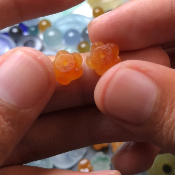 定制翡翠未镶嵌阿****财挂件