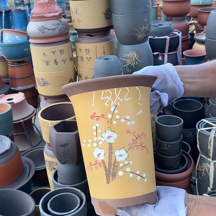 紫砂花盆紫砂花盆