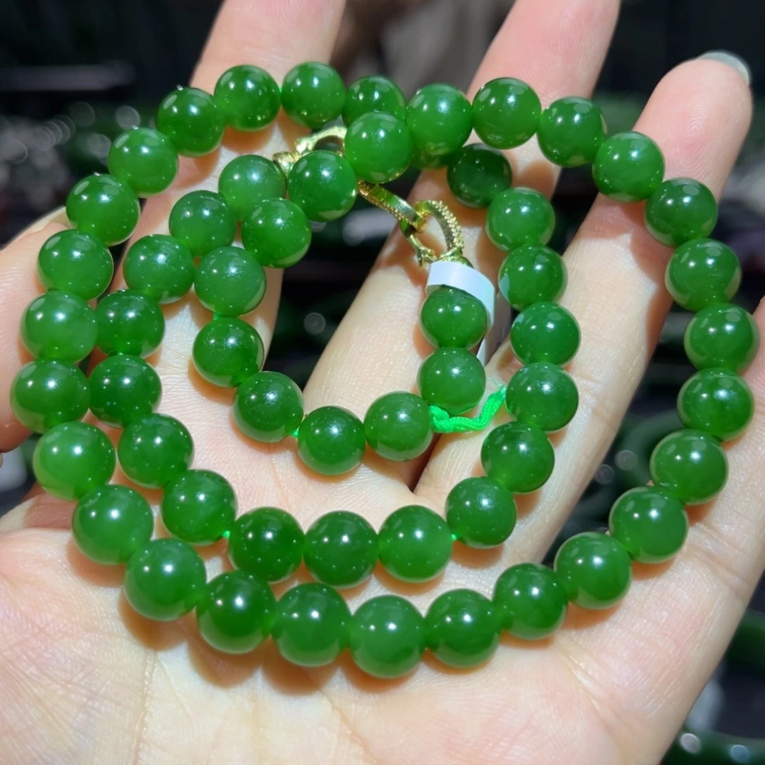 项链未镶嵌和田玉（碧玉）