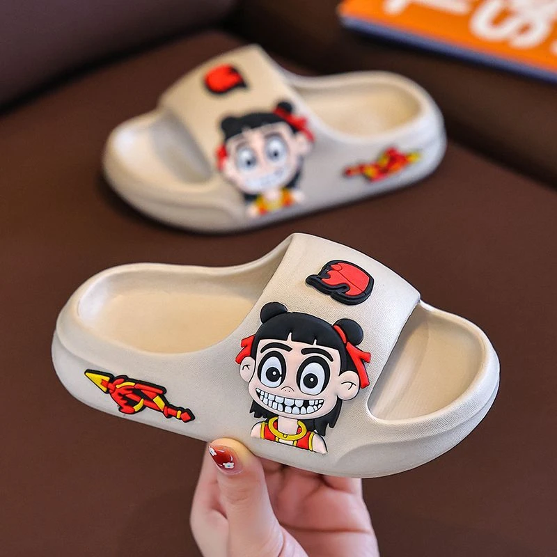 卡通风男孩夏季女云朵防滑拖鞋网红女童防滑女孩亲子