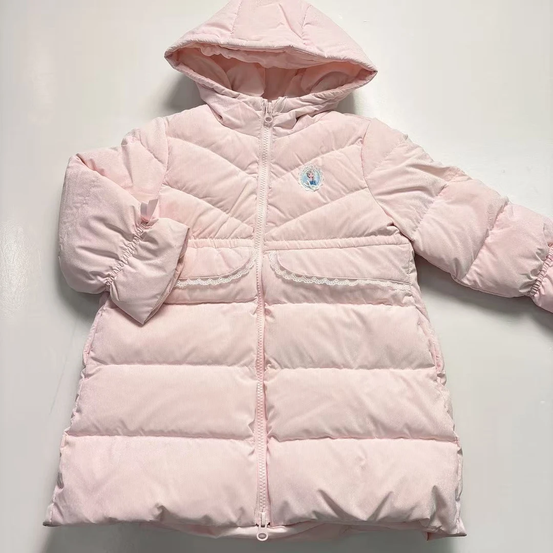 FROZEN公主系列新款女宝童款甜美可爱糖果色加厚保暖羽绒服（182）