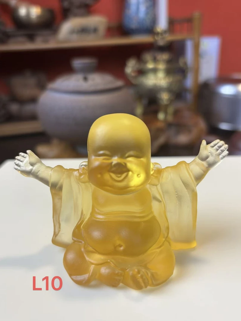 非遗古法琉璃笑口常开摆件 L10