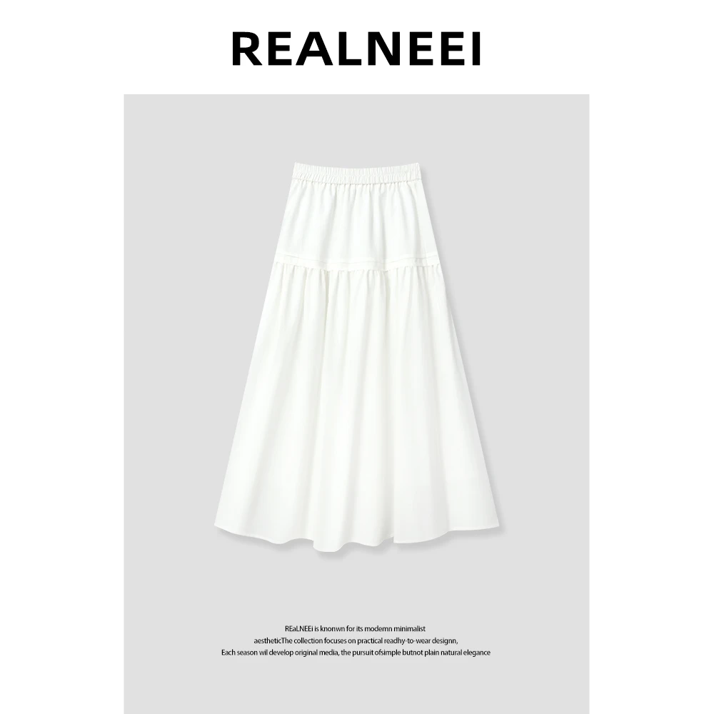 【REALNEEI】舒适透气显瘦百搭A字半身裙RIMMY5BQ0210691